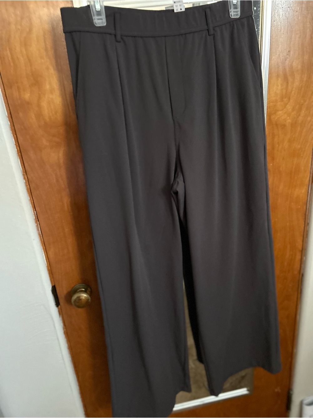 HALARA Wide-Leg Dress Pants in Dark Gray - Picture 2 of 5